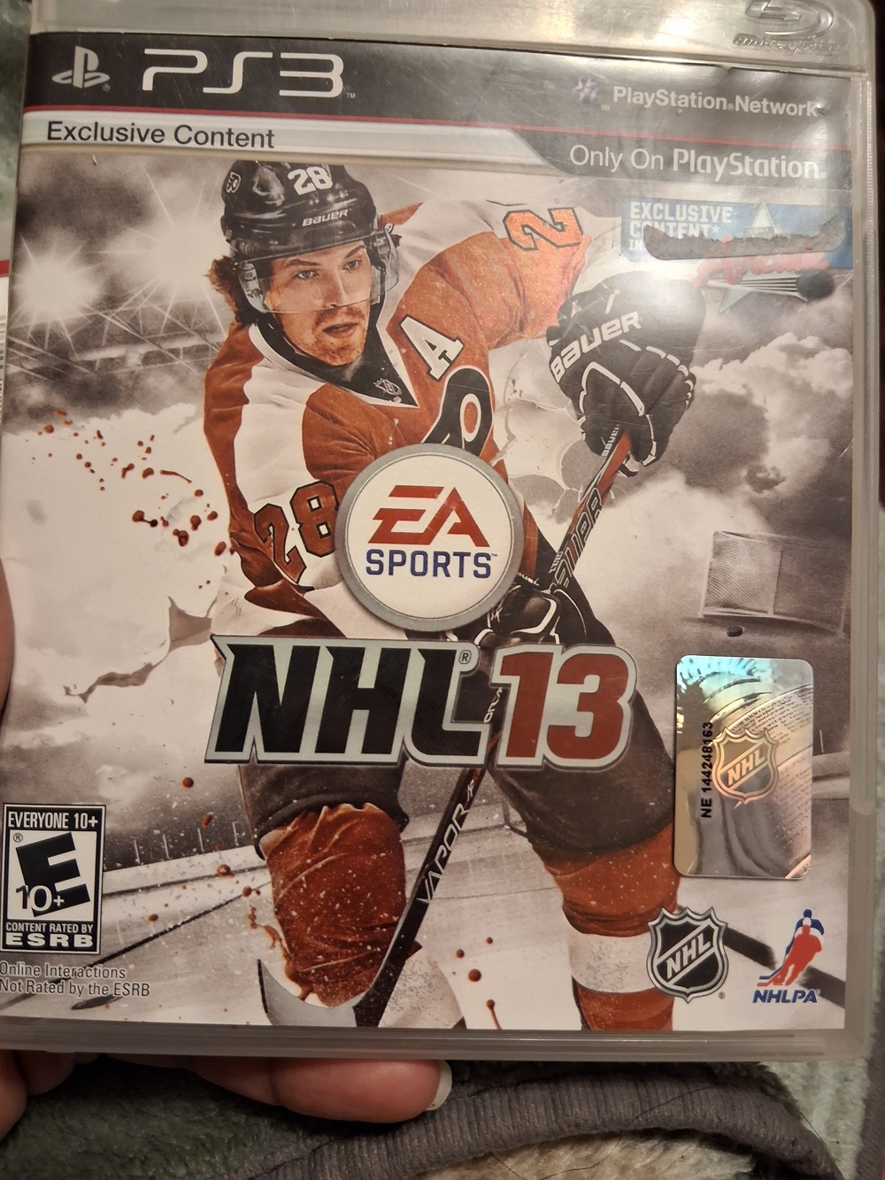 EA Sports NHL 13 (PS3) - Orange Hockey Cover
